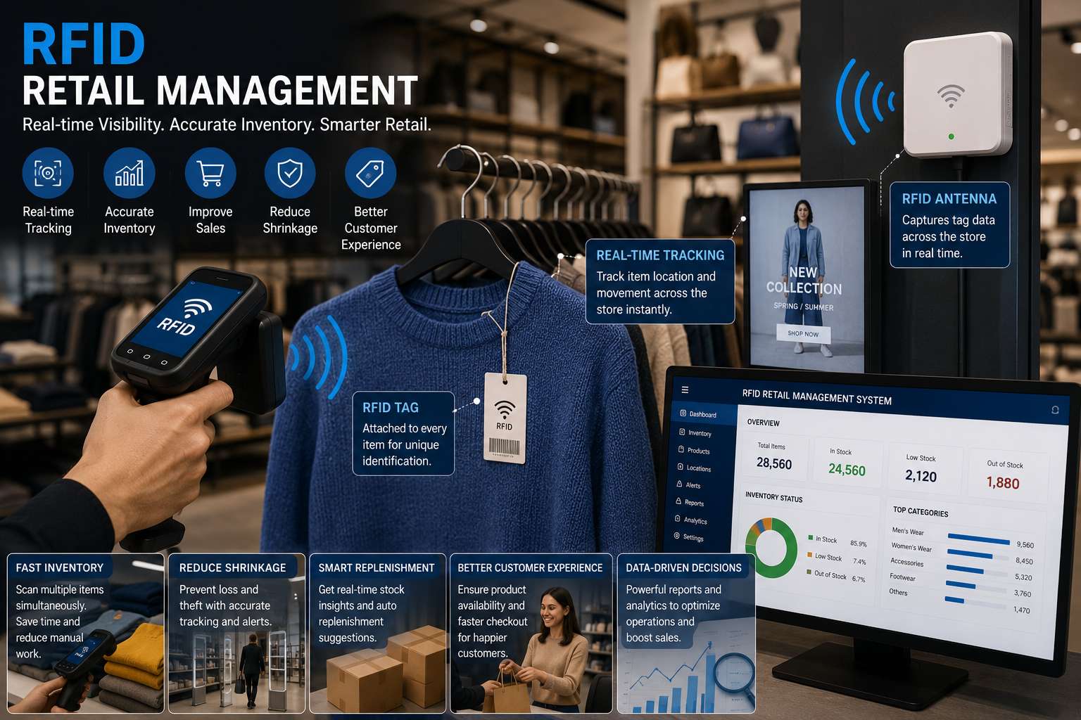 Logistique d'entreposage RFID