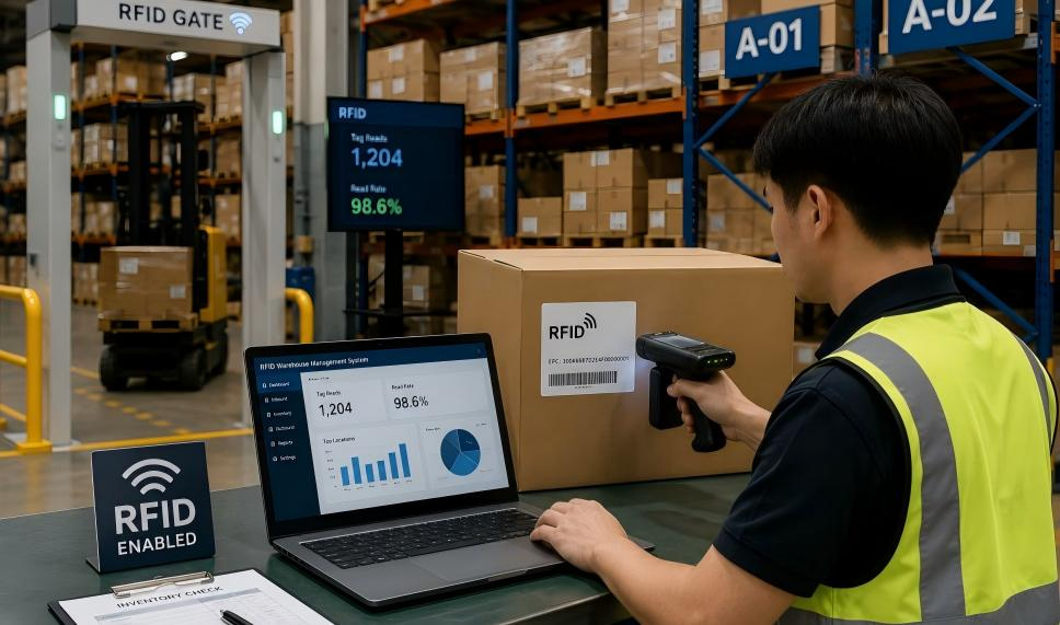 Logistique d'entreposage RFID