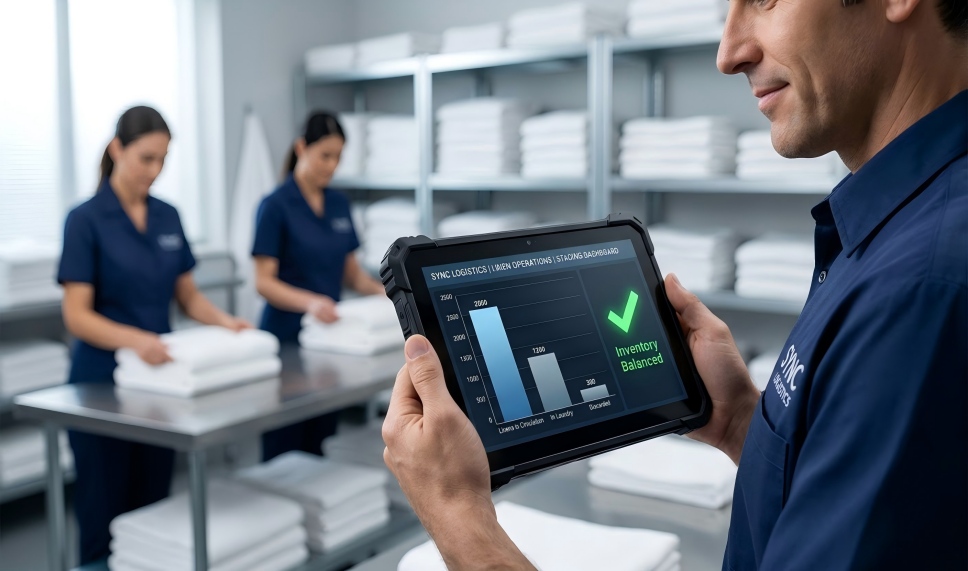Gestion de blanchisserie hôtelière RFID