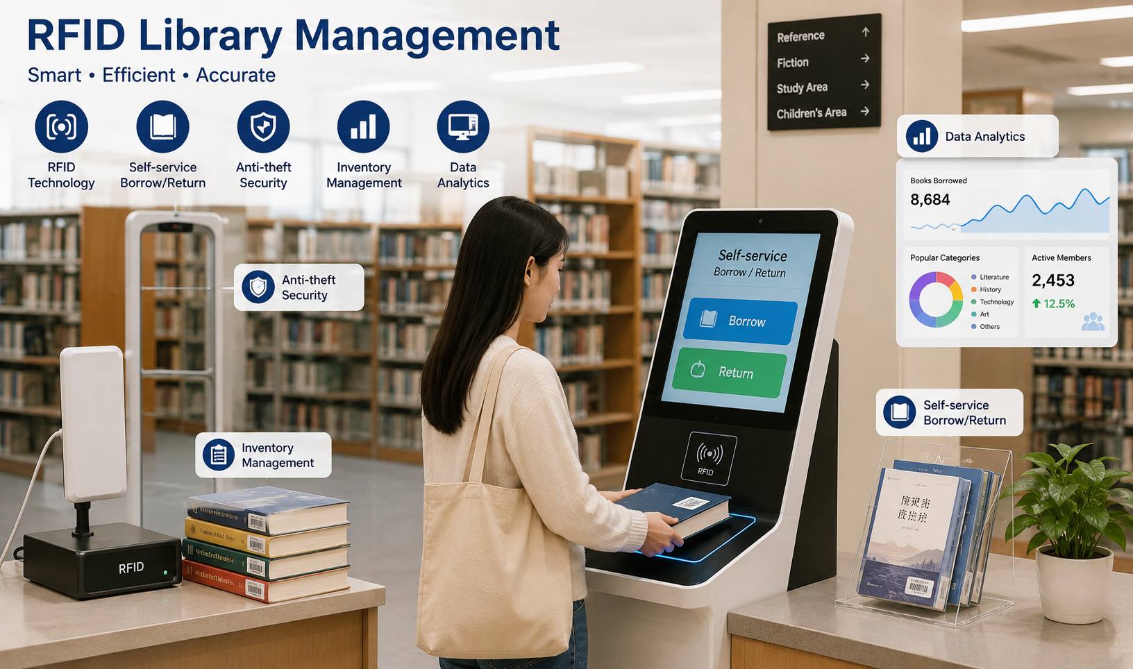 Gestion de bibliothèque RFID